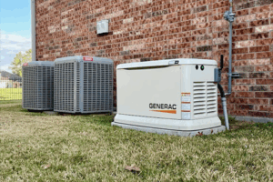 generac generator installed outside of a residence