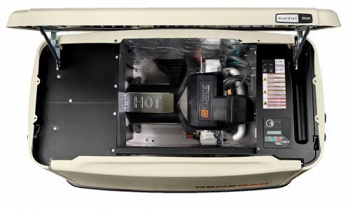 18kW Generac generator with top open