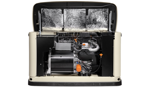 the inside of a 22kW Home Generator