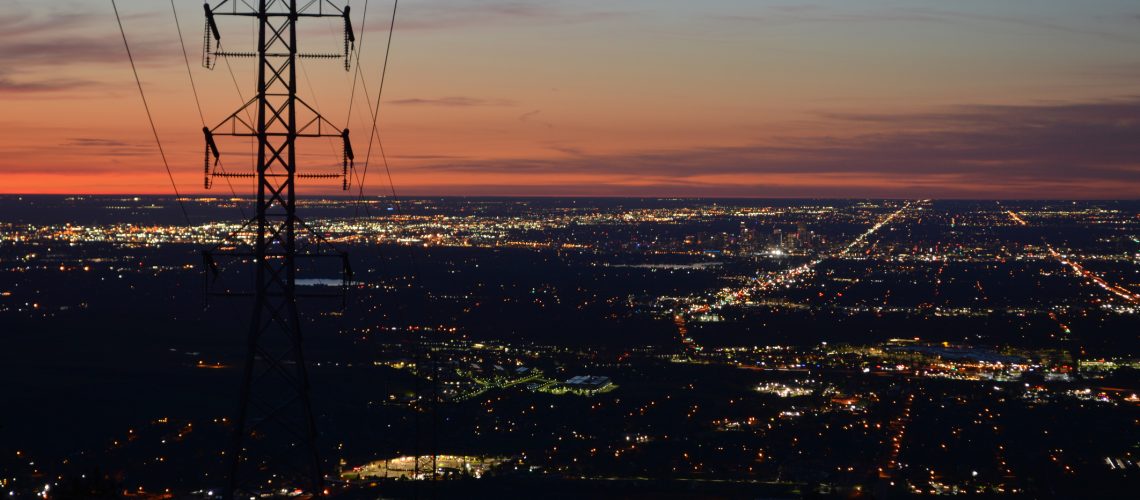 Denver, CO looking east at sunrise